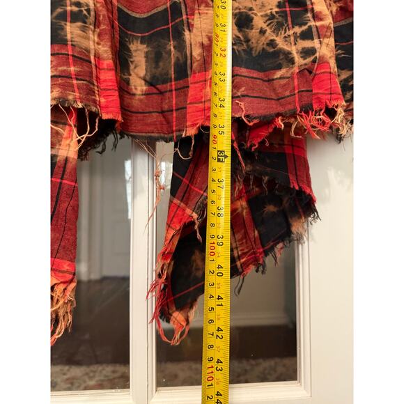 Savannah Jane duster vest southwestern grunge embroidered raw edges M NWOT - Picture 11 of 11